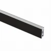 Drążek kwadratowy do szafy Luxe, 2,35 m, Teksturowana czerń, Aluminium 7100854
