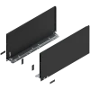 Bok szuflady LEGRABOX 770F5002S wysokość F (241mm) L+P Czarny