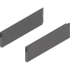 MERIVOBOX BOXCAP, dł.=350 mm, wysokość E, L + P, antracyt mat - ZL4.350S.E