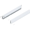 Bok MERIVOBOX 470M6002S, wysokość M (91 mm), dł.=600mm, L + P - jedwabiście biały mat