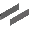 MERIVOBOX BOXCAP, dł.=400 mm, wysokość E, antracyt mat - ZL4.400S.E