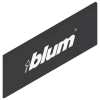 ZAA.532C.BLABD  V1000   S INTIVO/ANTARO zaślepka symetryczna, tworzywo, do TANDEMBOX, brunatnoczarna z logo blum