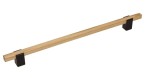 Drewniany uchwyt  UD35-192-R31-D80 Czarny mat