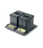 INOXA SEGREGATOR STANDARD 60 ,POJEMNIKI GRAFIT  2x16L + 2xORGANZIER  97DA/602AR