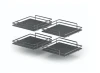 INOXA SYSTEM NAROŻNY COMPACT ELLITE CR, BIAŁE DNO 45 KOSZE ( 4szt ) 1839EKIT45CB