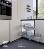 INOXA SYSTEM NAROŻNY COMBIS ELLITE CR, BIAŁE DNO 600 PRAWA 846BE/DX60CB