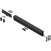 REVEGO duo, Przedłużenie szyny Zestaw, długość: 742 mm, do szerokość wewnętrzna rozwiązania: 800 mm, l.+czarny*P/U: 1