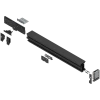 REVEGO duo, Przedłużenie szyny Zestaw, długość: 642 mm, do szerokość wewnętrzna rozwiązania: 700 mm, l.+czarny*P/U: 1