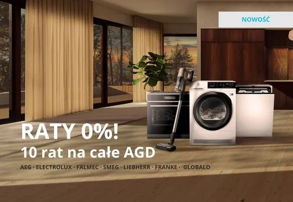 Raty 0%! 10 rat na całe AGD